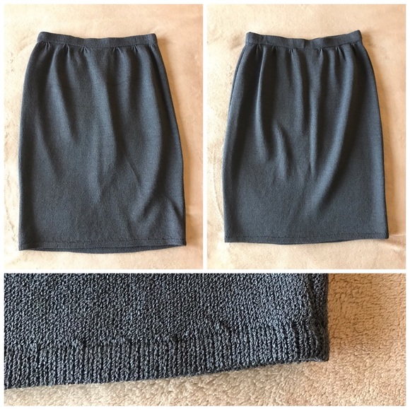 St. John Separates Gray Pencil Skirt - Picture 1 of 3